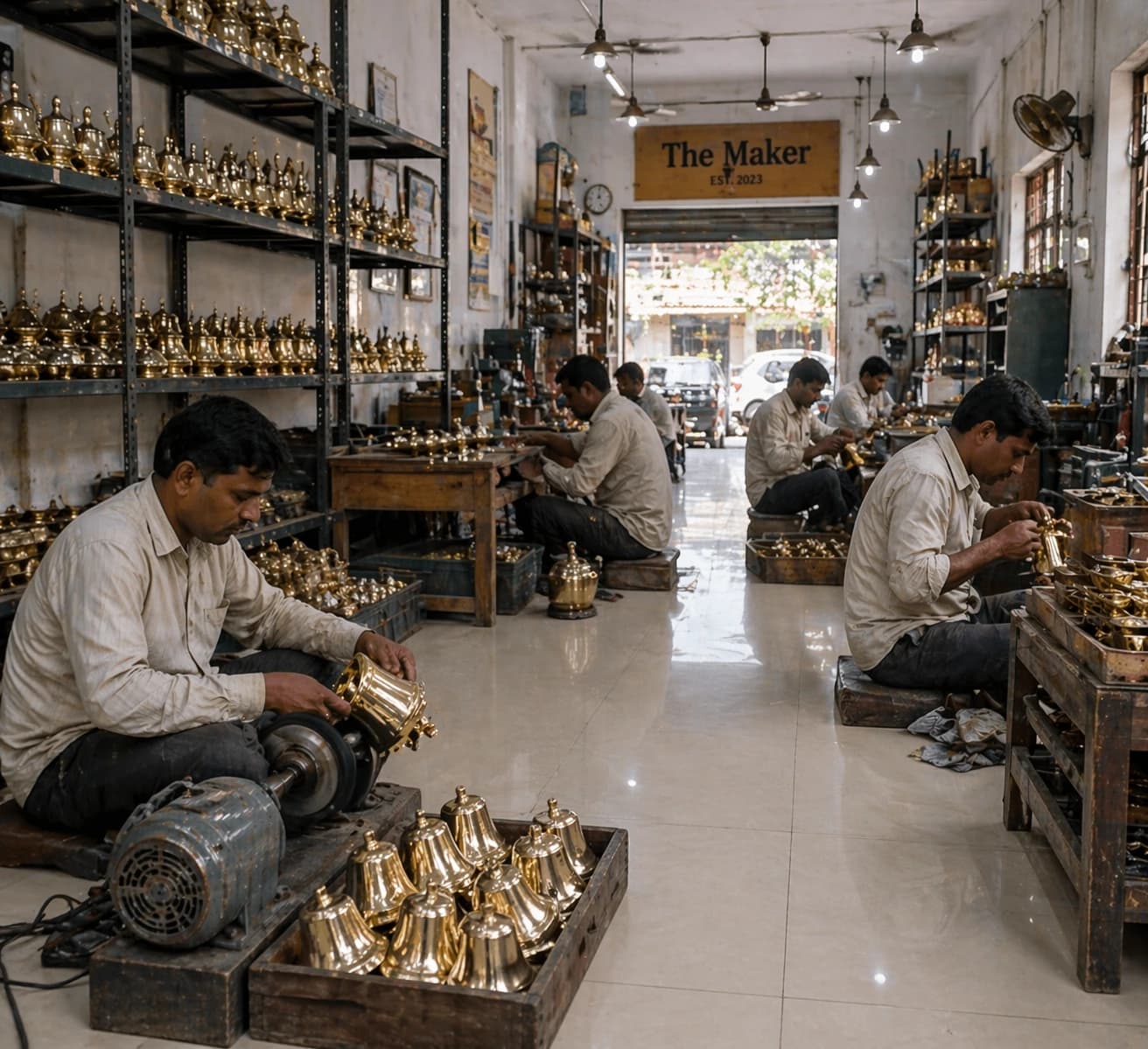 The Maker brass handicraft manufacturer Moradabad